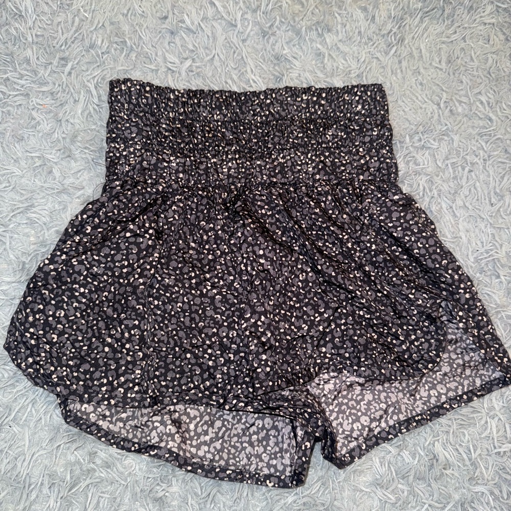 FP Movement: Free People Women's Black and White Patterned Athletic Shorts